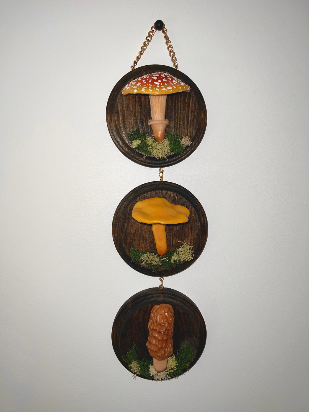 Three Tier Mushroom Wall Hanging